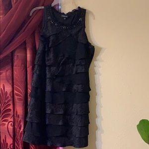 Black Ruffle Dress